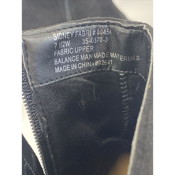 Comfortview Women's Sidney Bootie Embroidered Red Roses Black Velour Sz 7.5 Wide - Picture 10 of 14